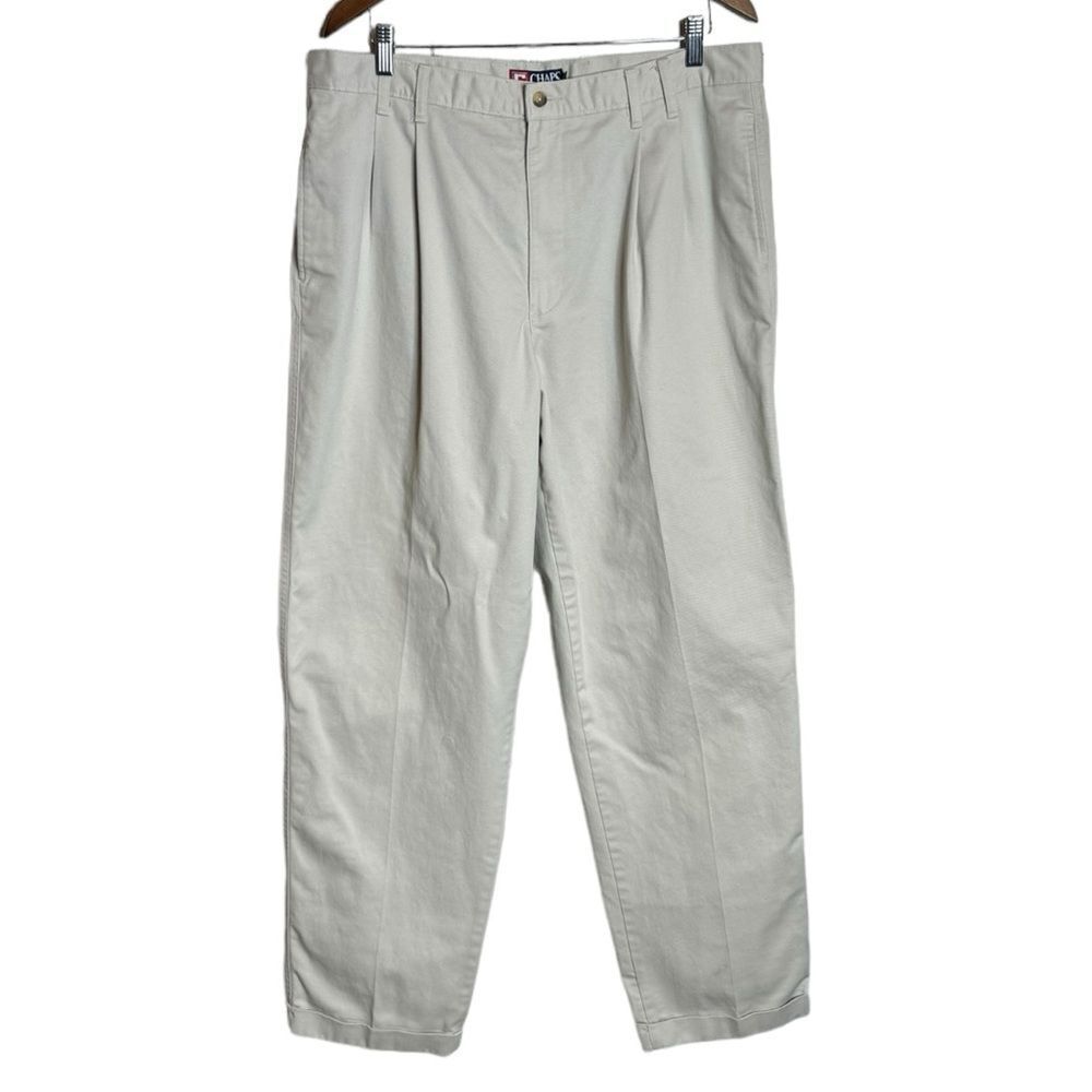 Chaps by Ralph Lauren Stone White Khaki Pants size 38x34